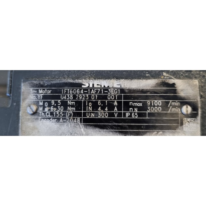 Moteur SIEMENS 1FT6064-1AF71-3EG1