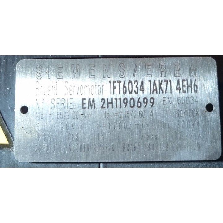 Moteur SIEMENS 1FT6034-1AK71-4EH6