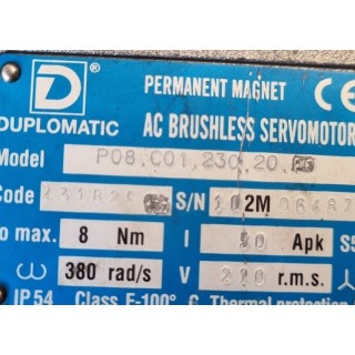 Moteur brushless DUPLOMATIC P08.C01.230.20