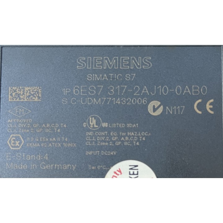 SIEMENS 6S7 317-2AJ10-0AB0  ( 6S7317-2AJ10-0AB0 )