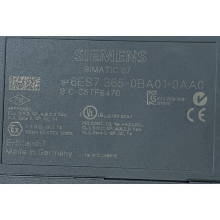 SIEMENS 6ES7365-0BA01-0AA0