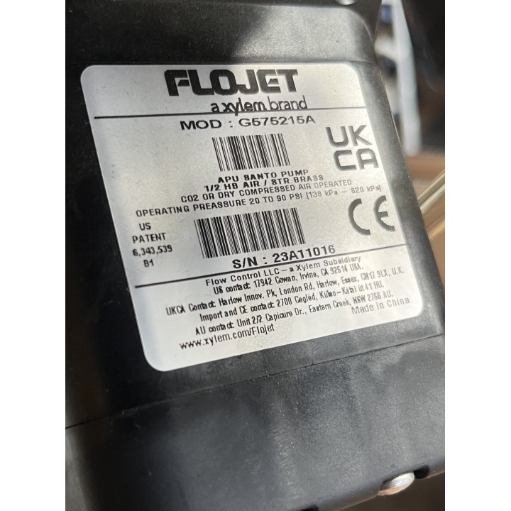 Flojet G575215A Série G57 Pompe pneumatique à membrane
