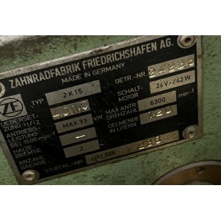 Boite ZF 2K15 pour machine outils