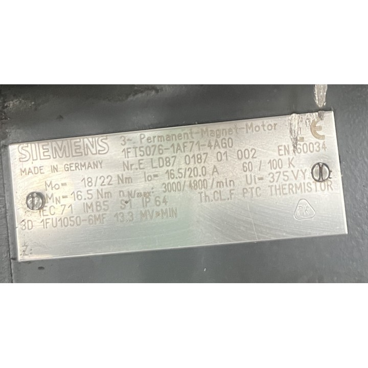 Siemens 1FT5076-1AF71-4AG0 moteur