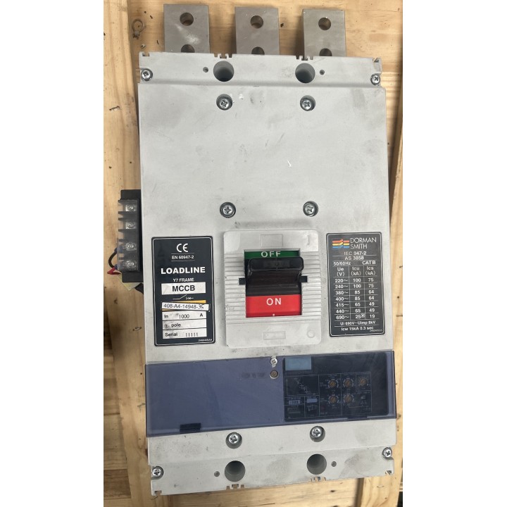 Disjoncteur Dorman Smith 1000A Y7J3P1000E MCCB 408-A4-14948-35