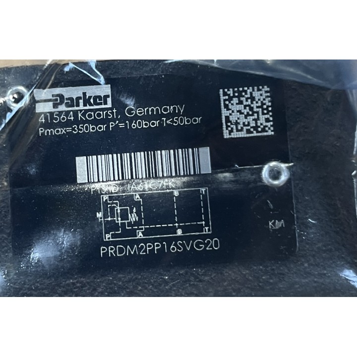 Vanne de réduction de pression à commande directe Parker PRDM2PP16SVG20