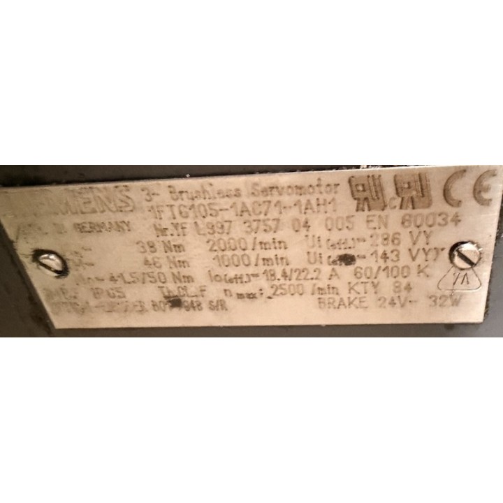 Moteur SIEMENS 1FT6105-1AC71-1AH1