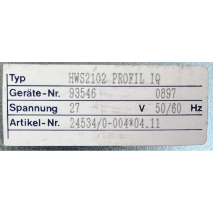 HARMS+WENDE | WAHLENMEIER SCHWEISSTECHNIK | HWS2102 PROFIL IQ | 24534/0-004