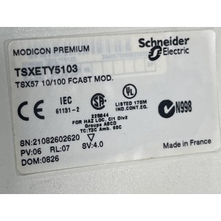 TSXETY5103 ETHERNET TCP/IP MODULE - 10/100 MBIT/S - WEB SERVER CLASS C30