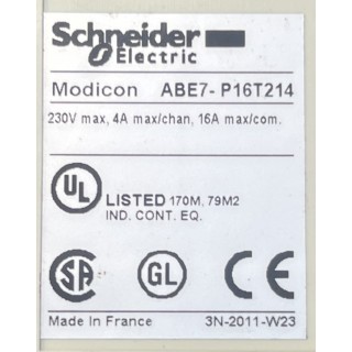 ABE7-P16T214  Embase pour relais embrochable télémécanique