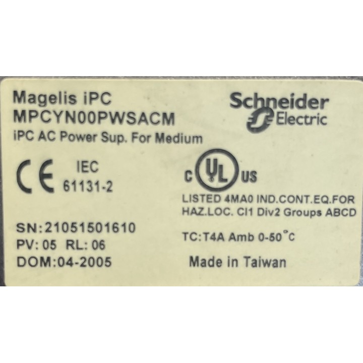 ALIMENTATION MAGELIS MPCYN00PWSACM Schneider Electric