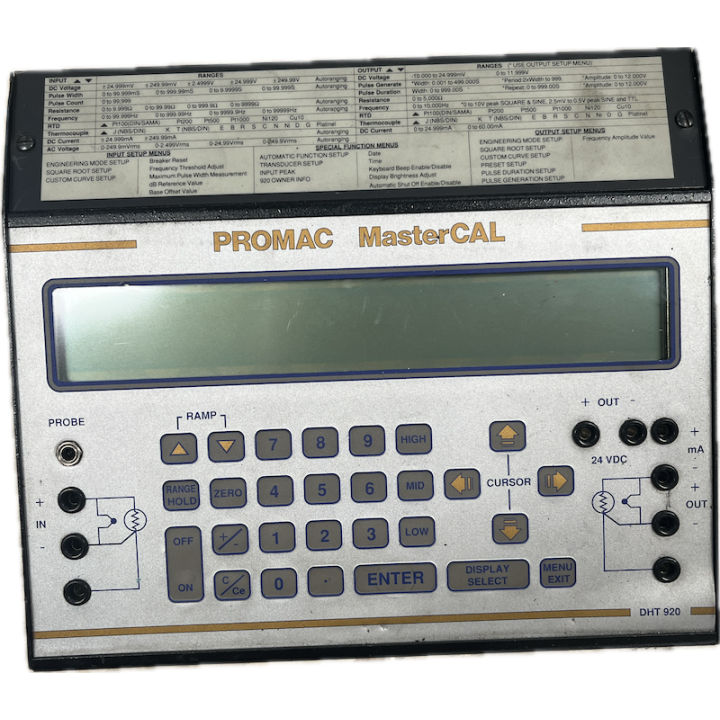 Calibrateur Promac MasterCAL DHT 920