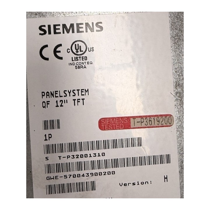Panelsystem QF 12'' TFT SIEMENS GWE-570043900200 SIEMENS GWE570043900200