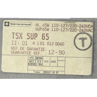 Alimentation TELEMECANIQUE TSX SUP 65 TELEMECANIQUE TSXSUP65