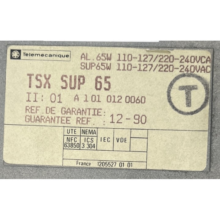 Alimentation TELEMECANIQUE TSX SUP 65 TELEMECANIQUE TSXSUP65