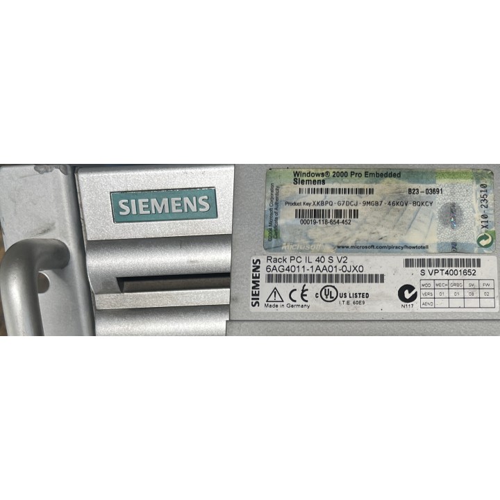 Siemens 6AG4011-1AA01-0JX0 SIMATIC Rack PC IL 40 S V2