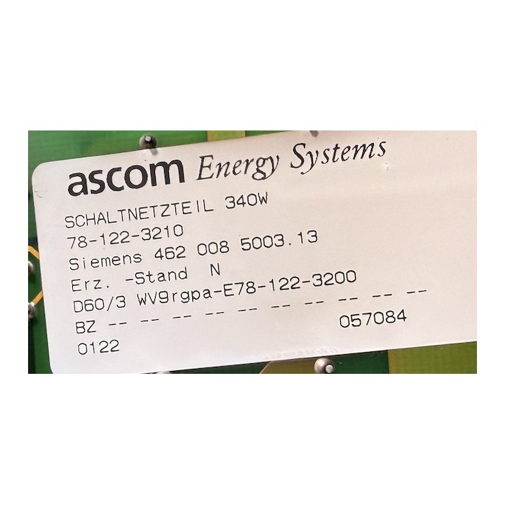 Schaltnetzteil 340W ASCOM 78-122-3210 SIEMENS 462 008 5003.13