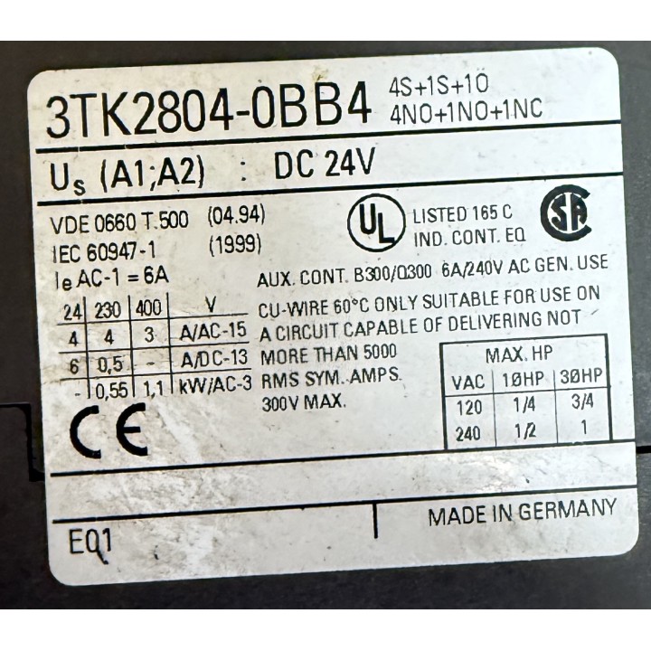 3TK2804-0BB4 SIEMENS Bloc de securite