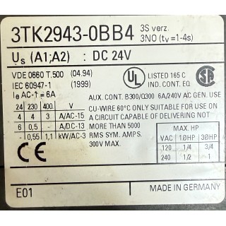 Siemens 3TK2943-0BB4 (3TK29430BB4) relais de sécurité