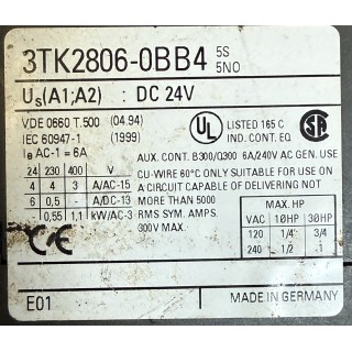 SIEMENS 3TK2806-0BB4 relais de sécurité