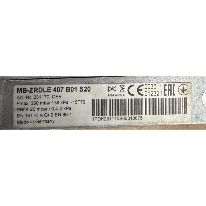 BLOC VANNE GAS - SERIE MB-ZRD(LE) - DUNGS