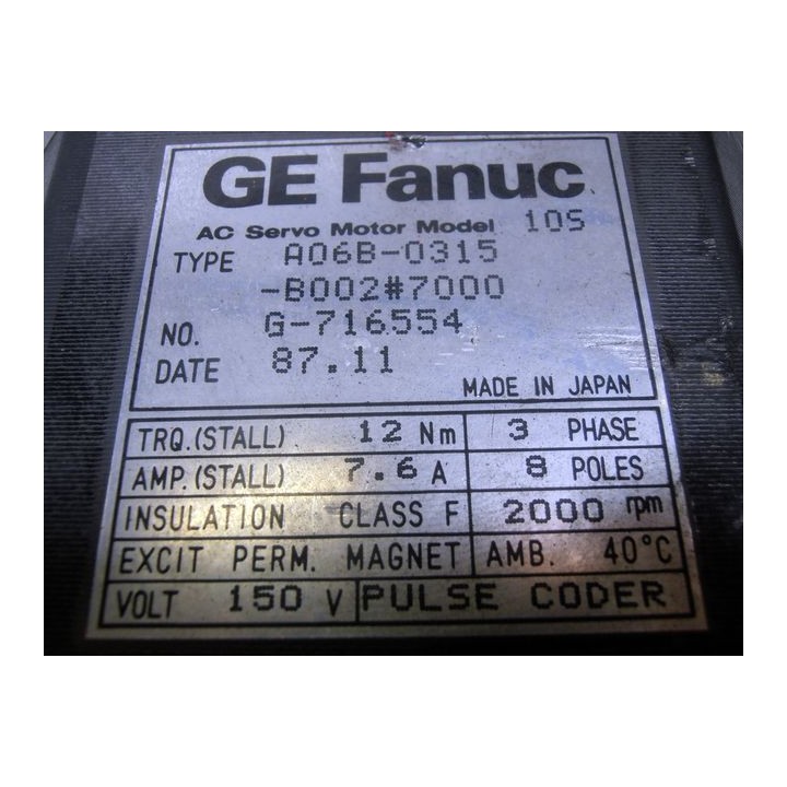 Motore FANUC A06B-0315-B002 