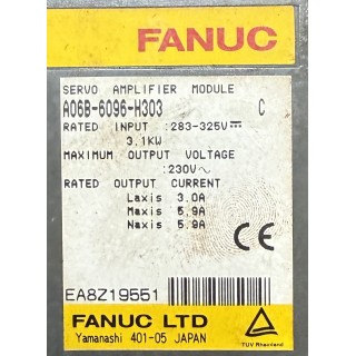 Fanuc Servo Amplifier A06B-6096-H303