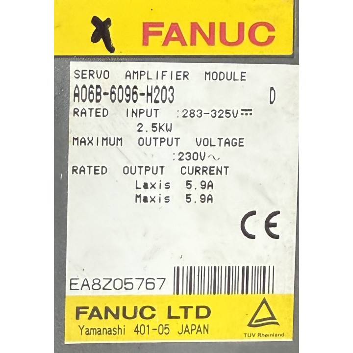Variateur FANUC A06B-6096-H203 en échange standard