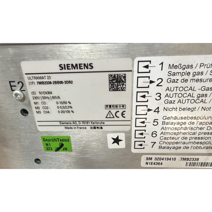 SIEMENS ULTRAMAT 23 analyseur de gaz à plusieurs composants 7MB2338-2BB00-3DR2