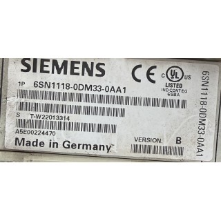 Carte SIEMENS 6SN1118-0DM33-0AA1