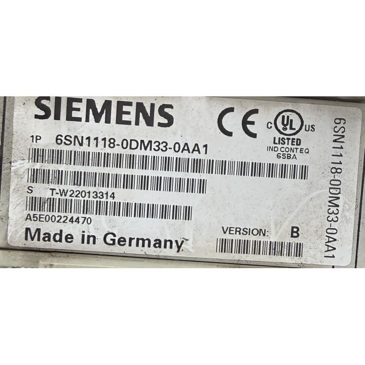 Carte SIEMENS 6SN1118-0DM33-0AA1