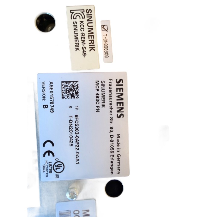SIEMENS 6FC5303-0AF22-0AA1 MCP 483C CNC Panel PROFINET