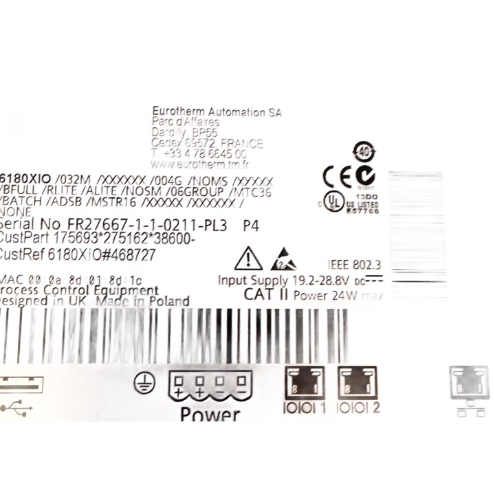 Eurotherm 6180XIO E/S 19.2-28.8V DC usado