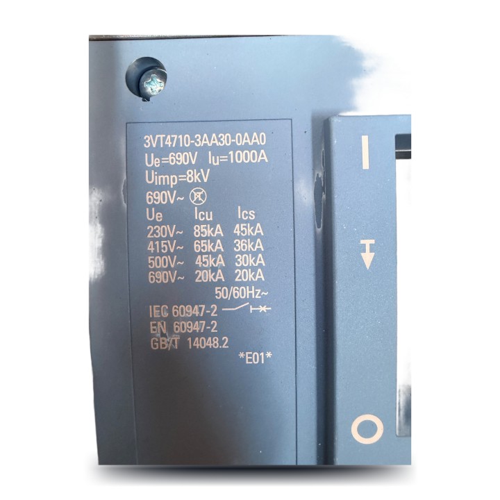 Siemens 3VT4710-3AA30-0AA0 Disjoncteur 1000A 690V