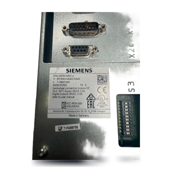 Siemens 6FC5303-0AA02-0AA0 modulo volantino SINUMERIK 24V