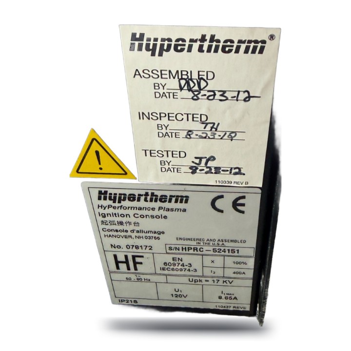 Hypertherm 078172 Console Innesco HPR 400A 120V | Usata