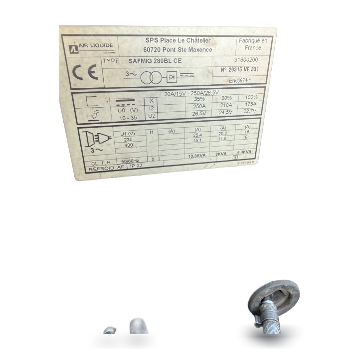 Air Liquide SAFMIG 280BL CE – MIG/MAG 250A – gebraucht