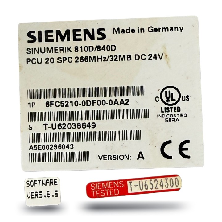 Siemens 6FC5210-0DF00-0AA2 PCU 20 SINUMERIK 810D/840D