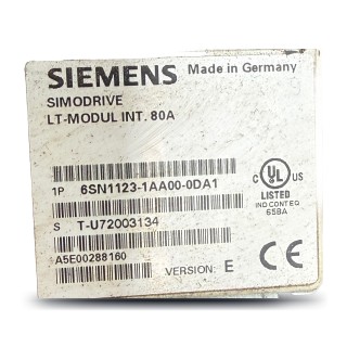 Siemens 6SN1123-1AA00-0DA1 SIMODRIVE 611 Module Filtre LT 80A