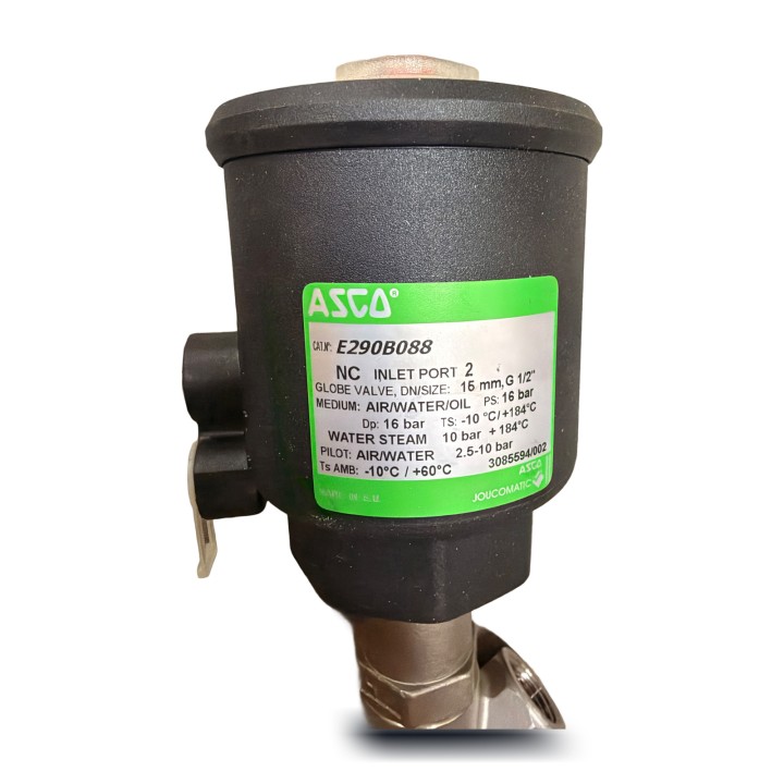 ASCO E290B088 Pneumatik-Schrägsitzventil DN15 G1/2" PN16