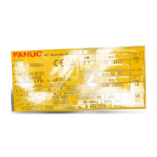Fanuc A06B-1504-B103 AC Spindle Motor αiI
