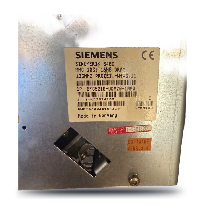 Siemens 6FC5210-0DA20-1AA0 pannello operatore MMC 103