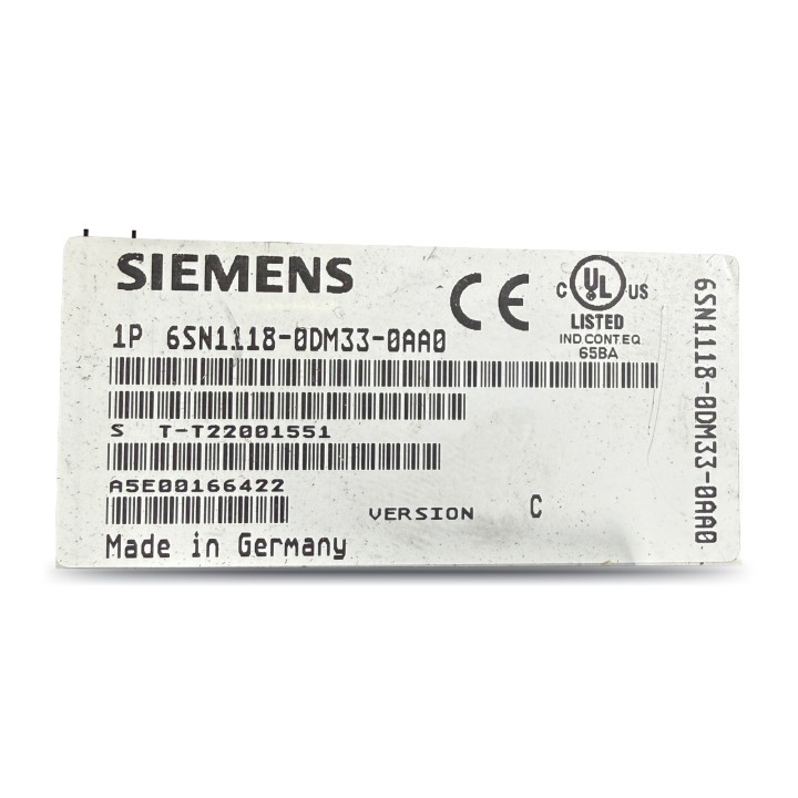 Siemens 6SN1118-0DM33-0AA0 Closed-Loop Control Board
