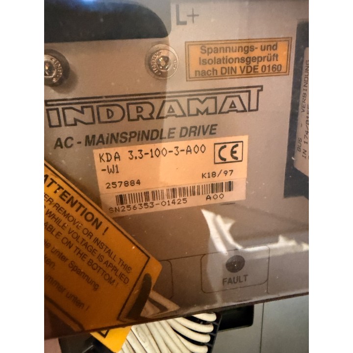 Indramat KDA 3.3-100-3-A00-W1 AC-Hauptspindelantrieb