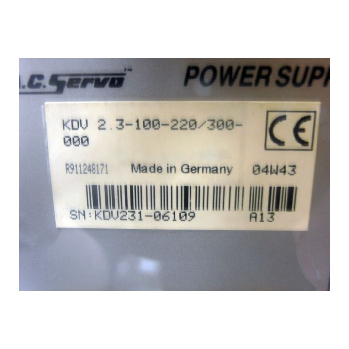 INDRAMAT  KDV 2.3-100-220/300-000 power supply