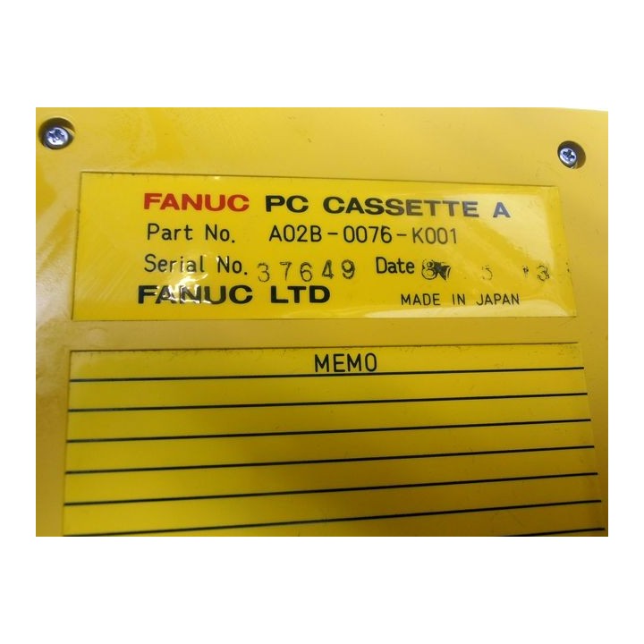 FANUC A02B-0076-K001 Cassette de PC