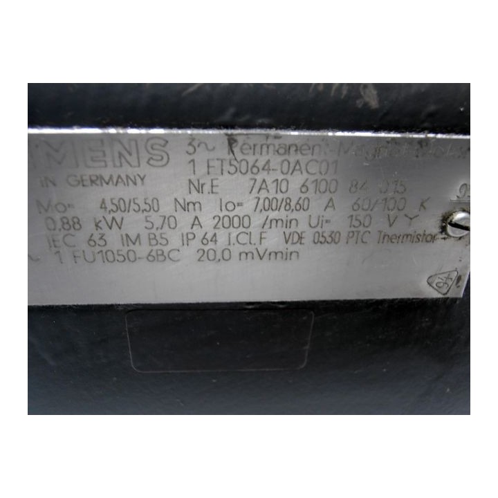 SIEMENS 1FT5064-0AC01 motor