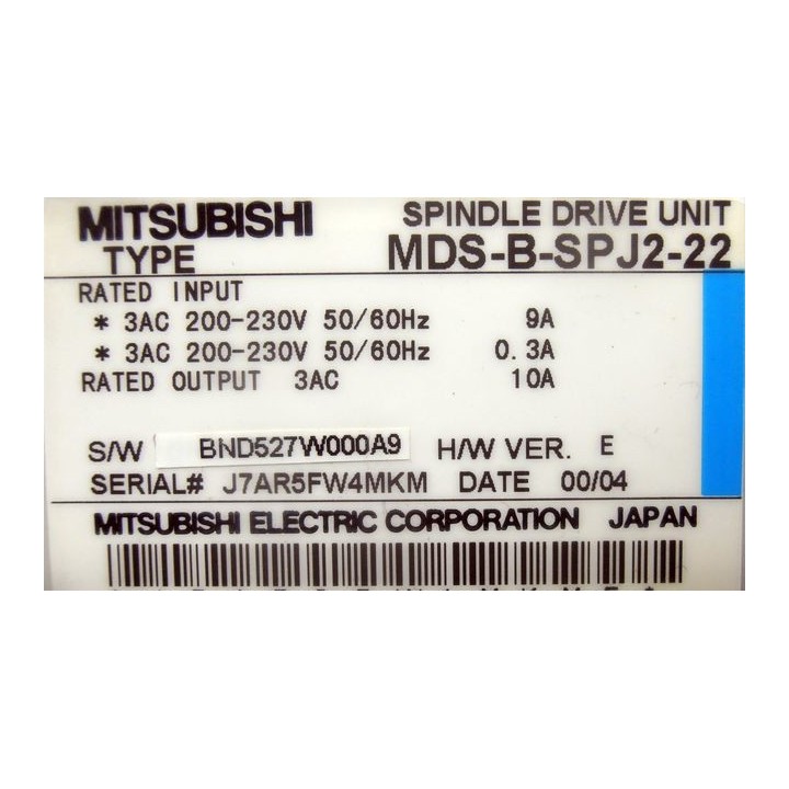 Variateur de broche MITSUBISHI MDS-B-SPJ2-22