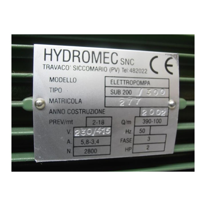Bomba HYDROMEC SUB 200/300