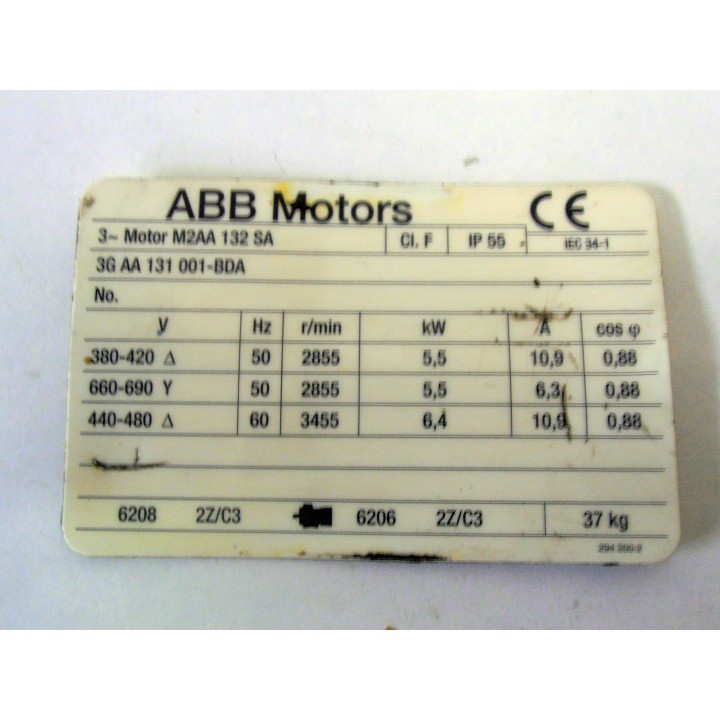 Bomba ABB motores M2AA 132 SA